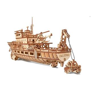 Wood Trick  Bateau de recherche - Kit de construction en bois 3D 