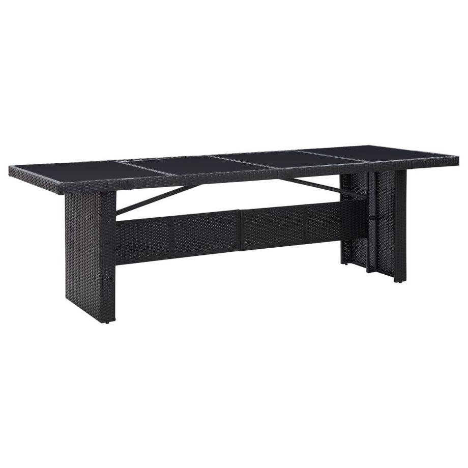 Table d'extérieur rotin synthétique
