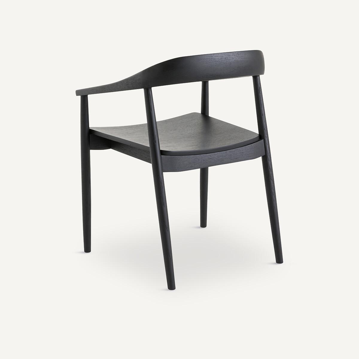 AM.PM Fauteuil de table chêne teinté noir  