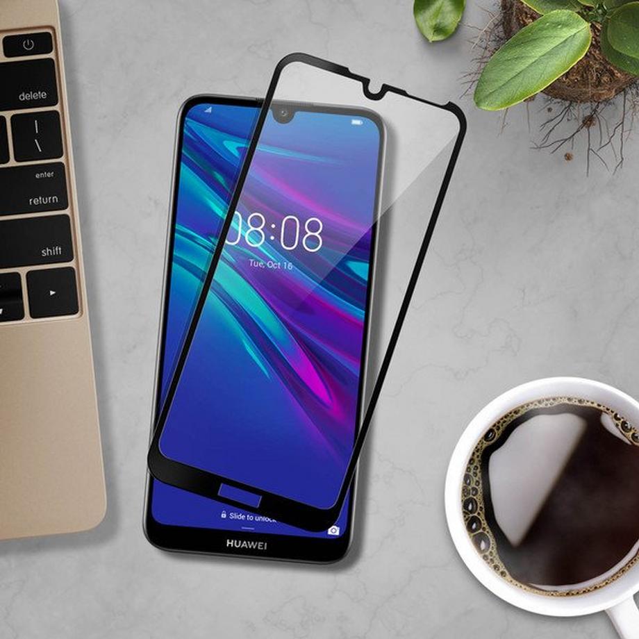 Avizar  Panzerglas Folie Huawei Y6 2019 Schwarz 