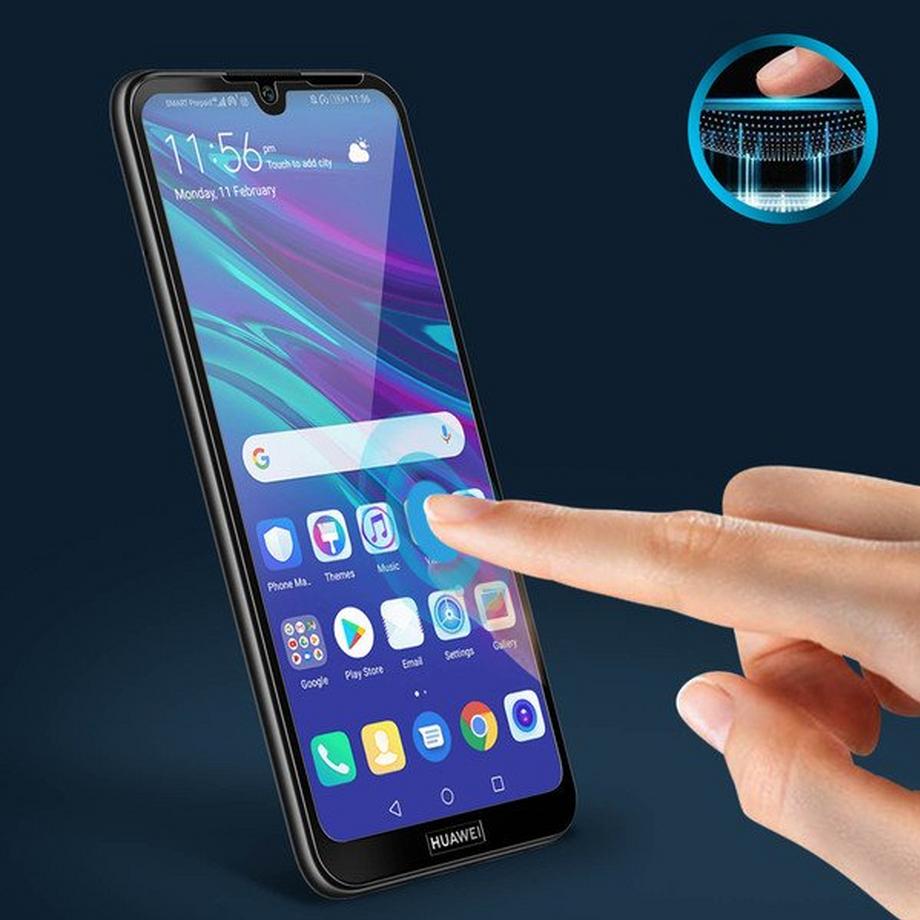 Avizar  Panzerglas Folie Huawei Y6 2019 Schwarz 