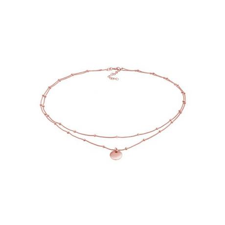 Elli  Halskette Choker Layer Plättchen 