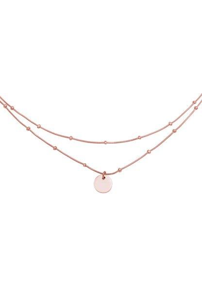Elli  Halskette Choker Layer Plättchen 
