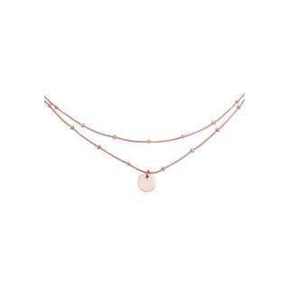 Elli  Halskette Choker Layer Plättchen 