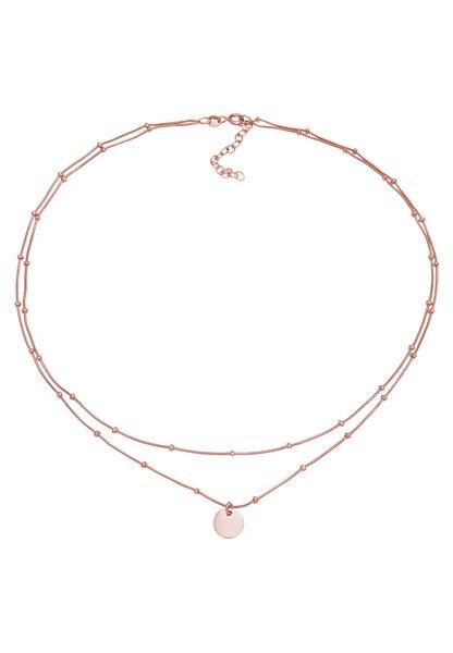 Elli  Halskette Choker Layer Plättchen 