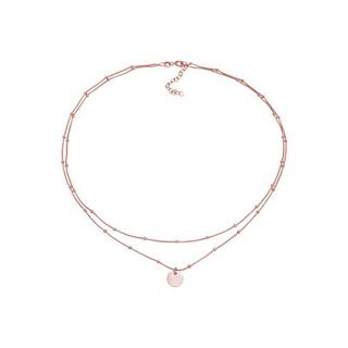Elli  Halskette Choker Layer Plättchen 