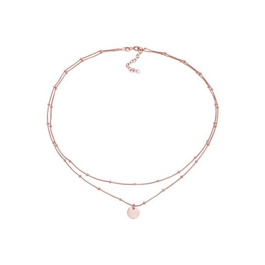 Elli  Halskette Choker Layer Plättchen 