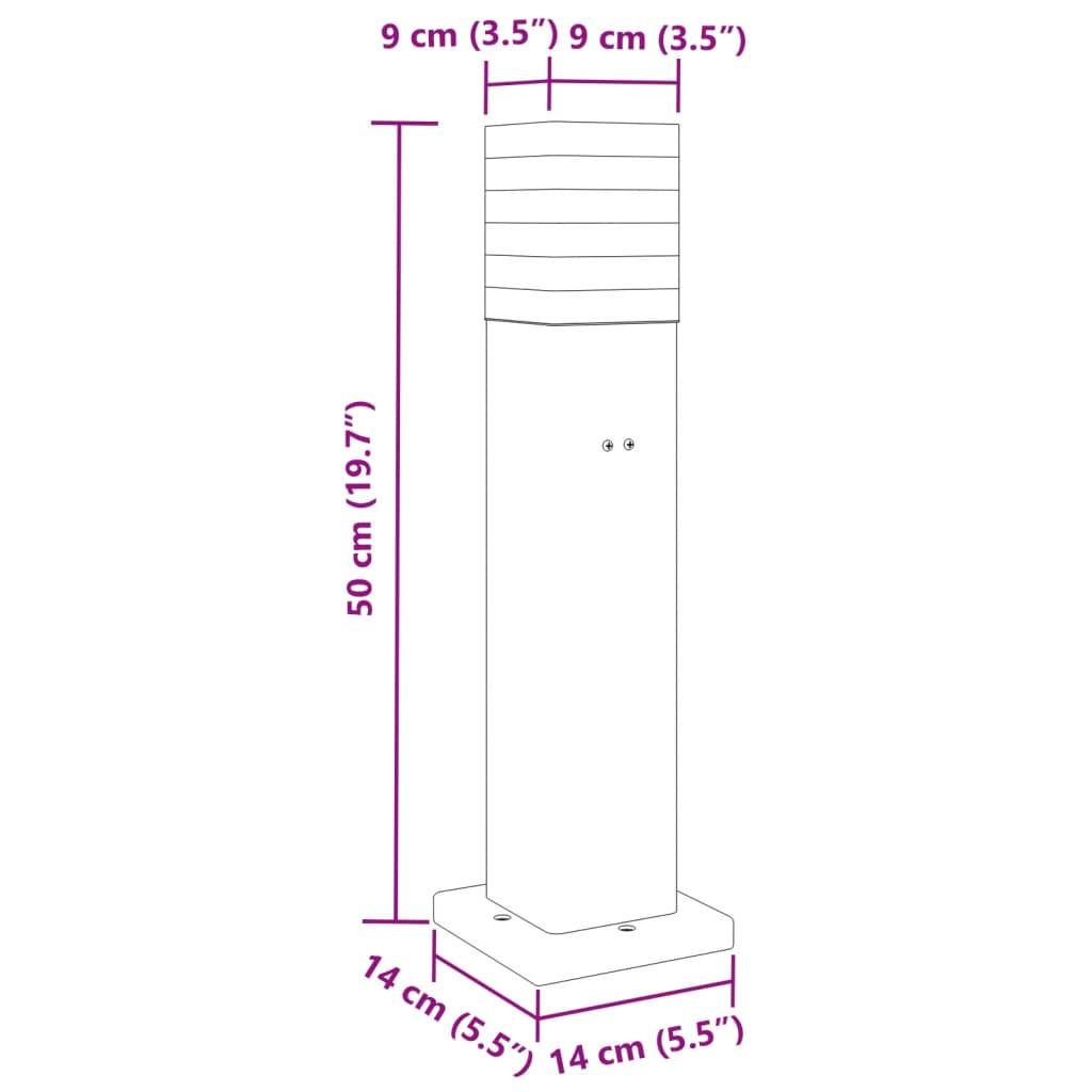 VidaXL Lampadaire d'extérieur aluminium  