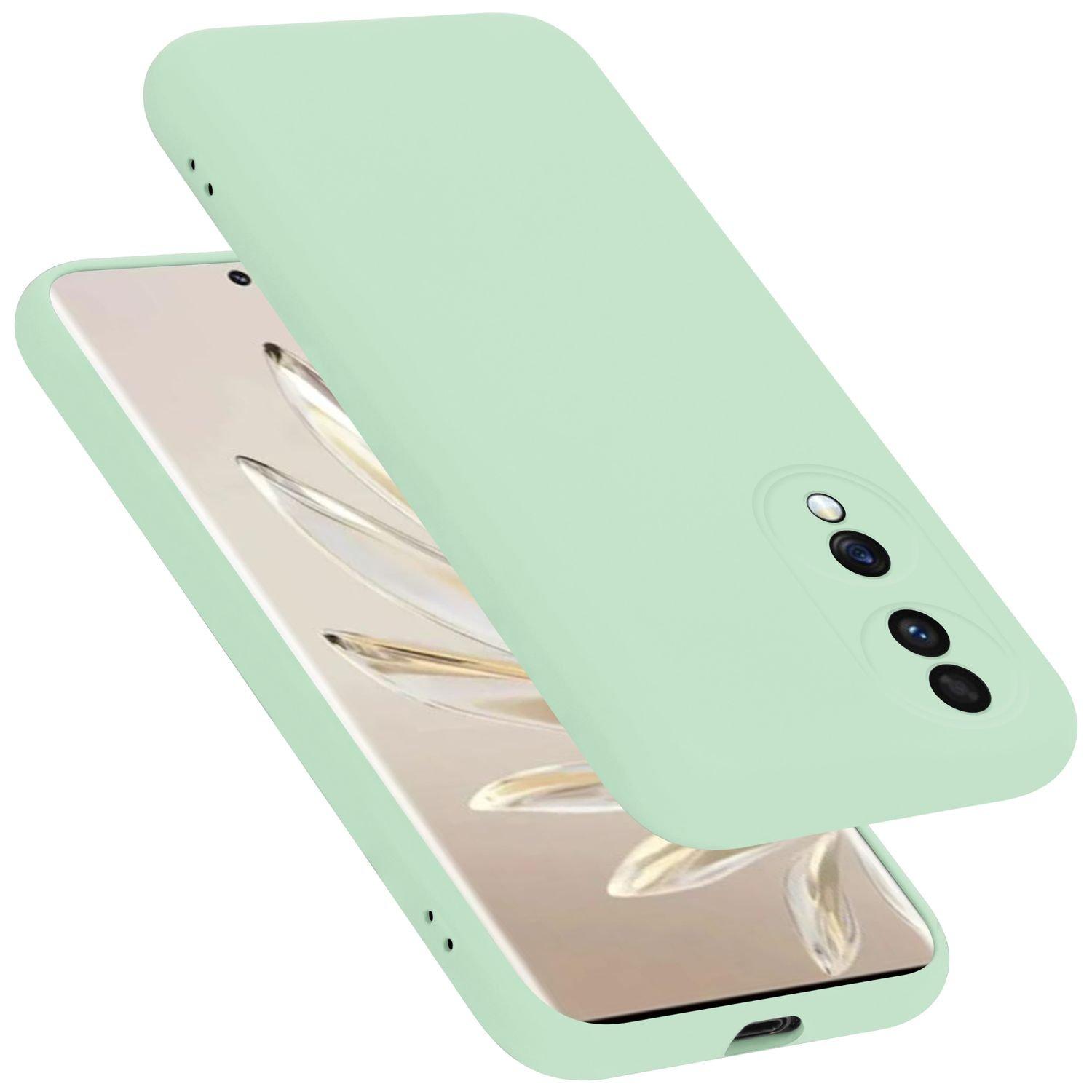 Image of Hülle für Honor 70 in LIQUID HELL GRÜN - Schutzhülle aus flexiblem TPU Silikon