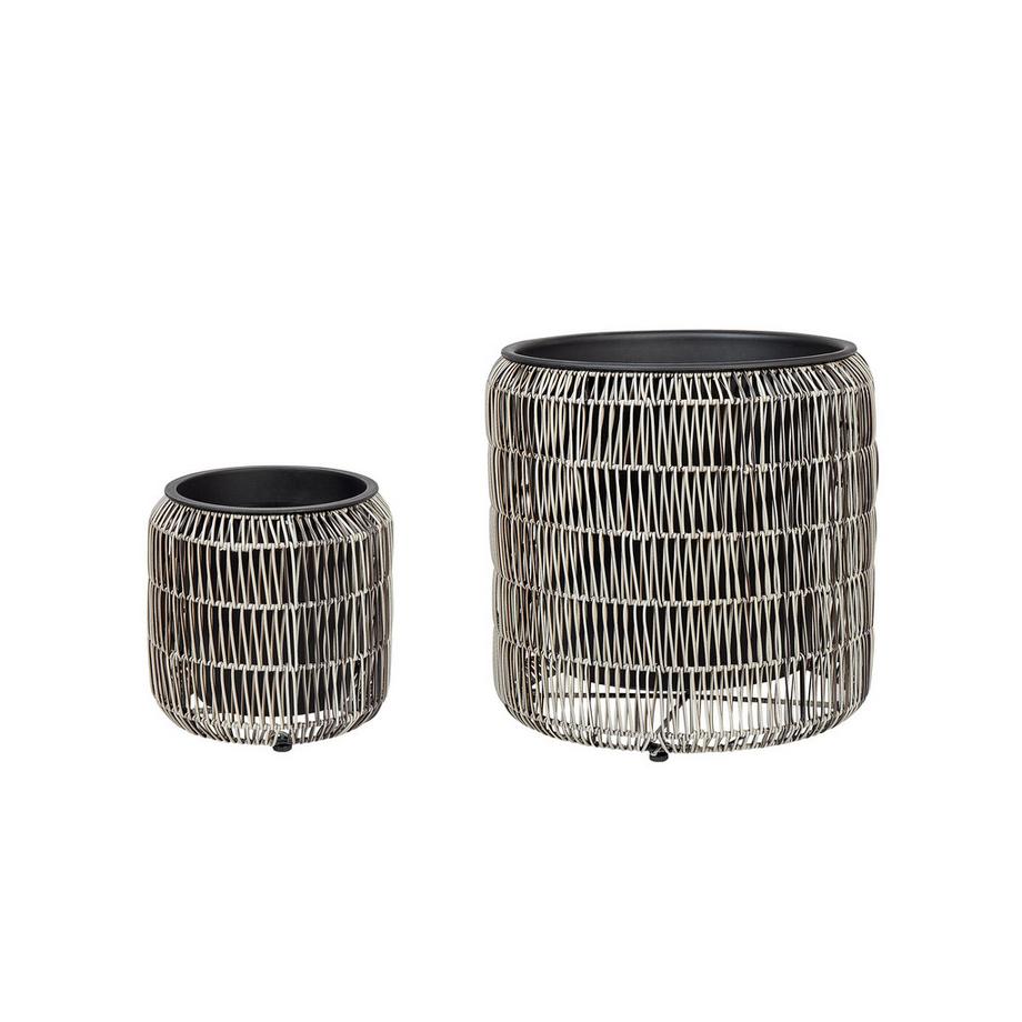 Set di 2 vasi per piante en Rattan sintetico  BRODIEA