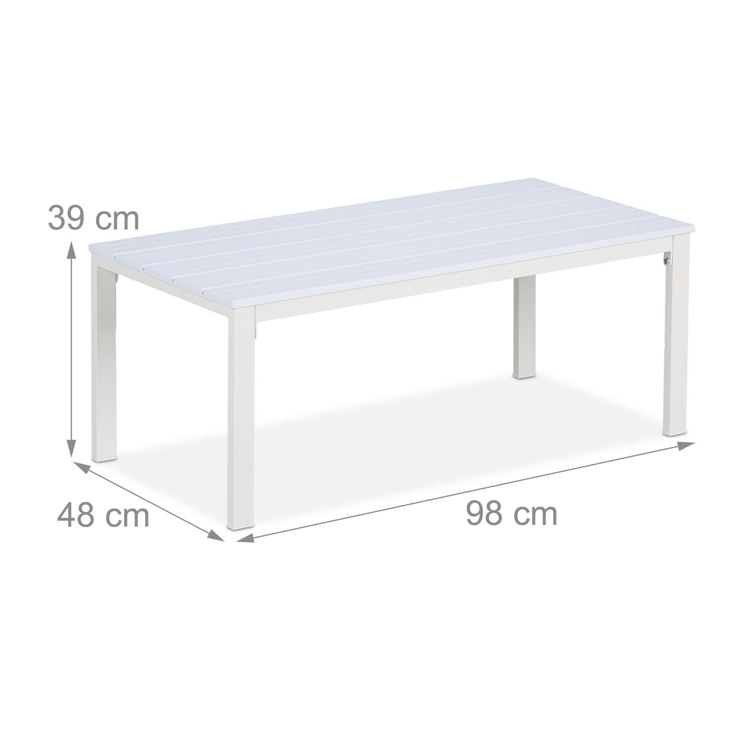 B2X Table de jardin rectangulaire  