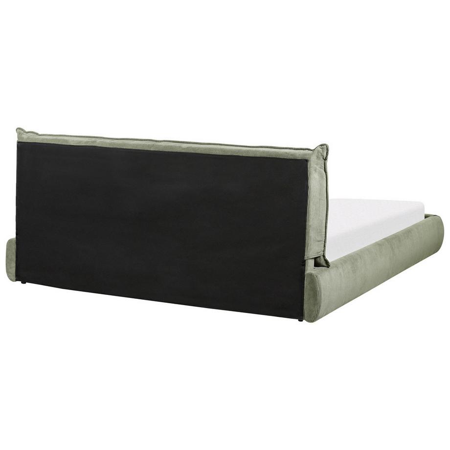 Beliani Letto en Velluto a coste Moderno VINAY  