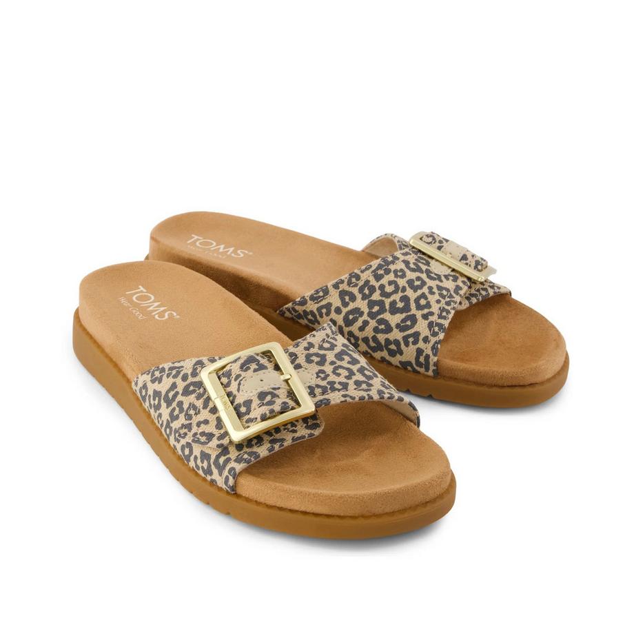 TOMS Sandali Marin Slide con cinturino stampa leopardo  