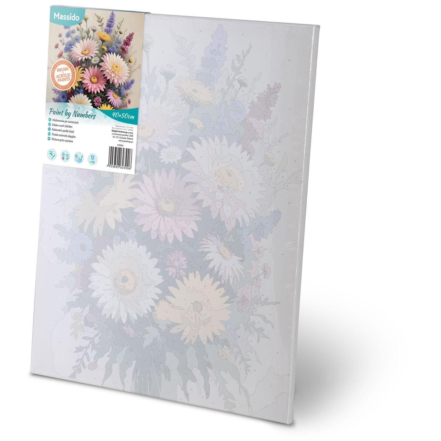 B2X Malen nach Zahlen 40x50 cm Massido Flowers  