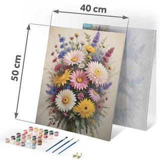 B2X Malen nach Zahlen 40x50 cm Massido Flowers  