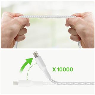 belkin  Câble USB-C en Nylon Belkin 1m Blanc 