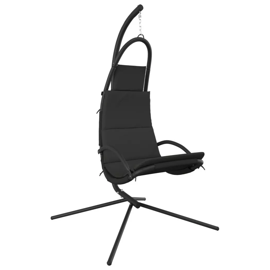 VidaXL - Garten schaukelstuhl stahl, One Size, Grau