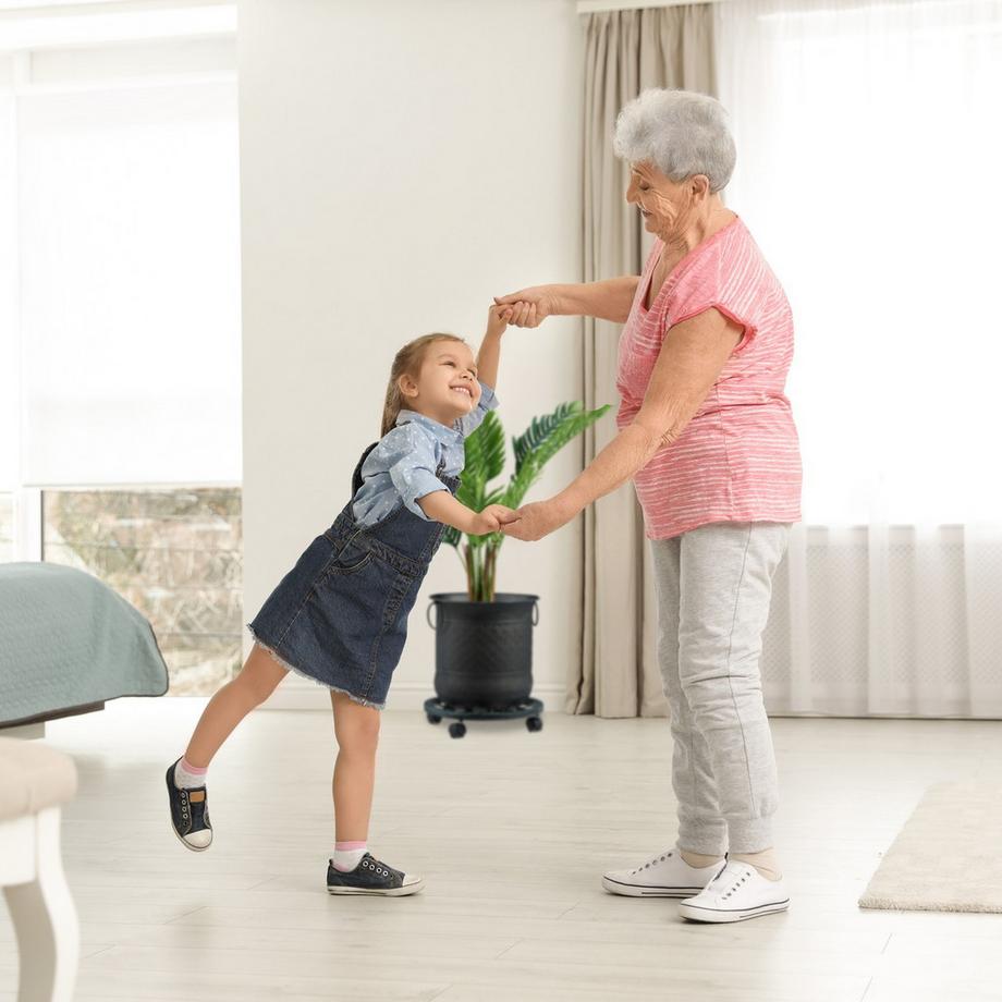 Northix Runder Rollteller für Topfpflanzen  