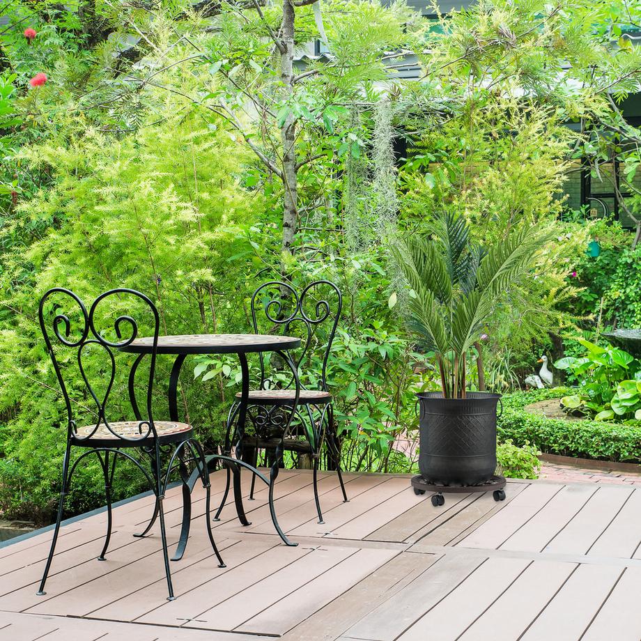 Northix Runder Rollteller für Topfpflanzen  