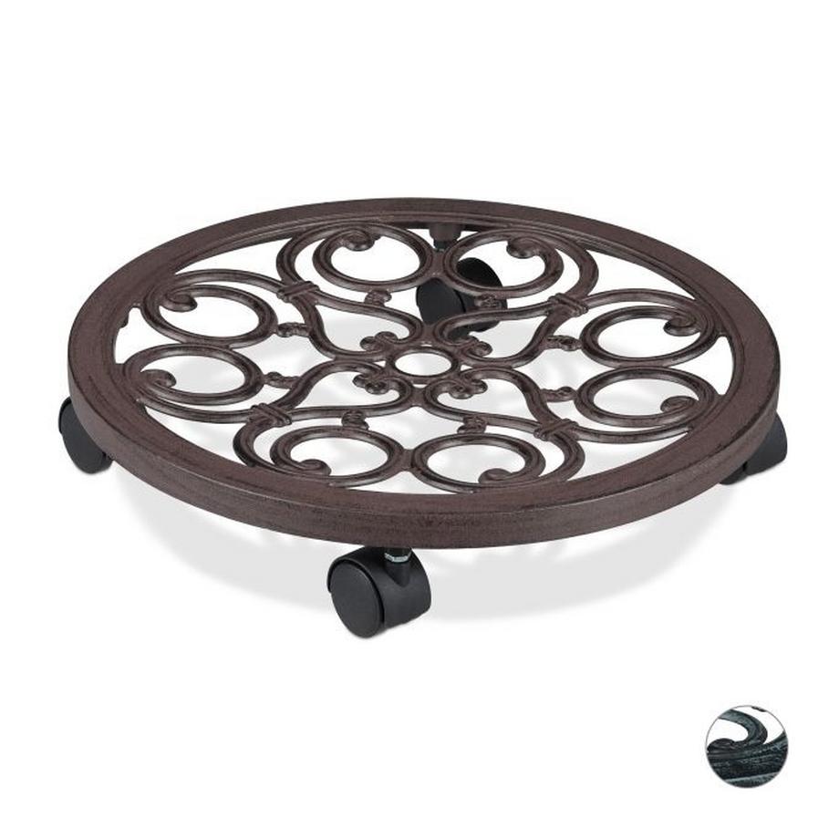 Northix Runder Rollteller für Topfpflanzen  