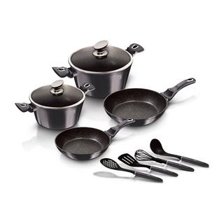 Berlinger Haus Kochgeschirr-Set 10tlg. Metallic Line Carbon Pro Edition  