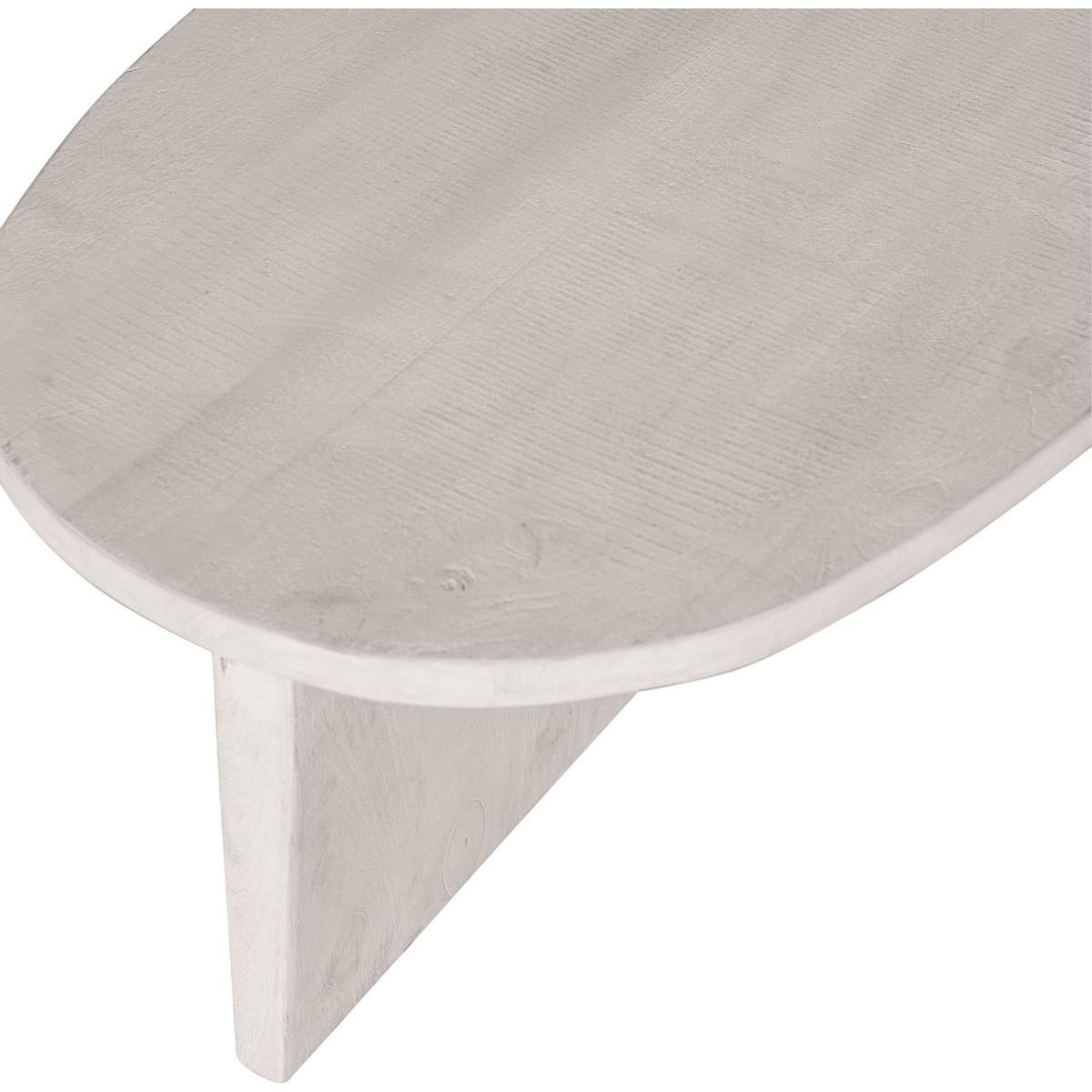 mutoni Table basse Seam Mango blanc 110x60  