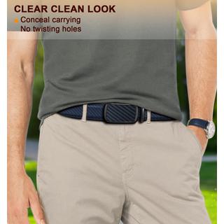 Only-bags.store Cintura in Pelle Regolabile con Fibbia Automatica a Cricchetto 2 Pezzi  