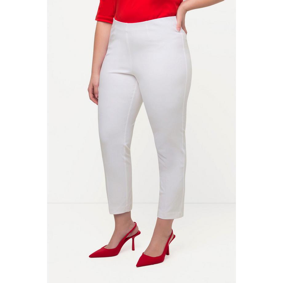 Ulla Popken Pantaloni 7/8 Gamba Slim Vita Elastica  