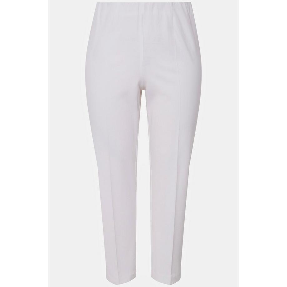 Ulla Popken Pantaloni 7/8 Gamba Slim Vita Elastica  