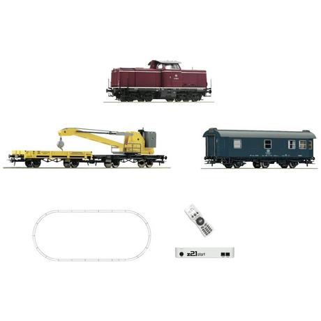 Roco  H0 z21 start Digital-Set Diesellok BR 211 mit Kranzug der DB 