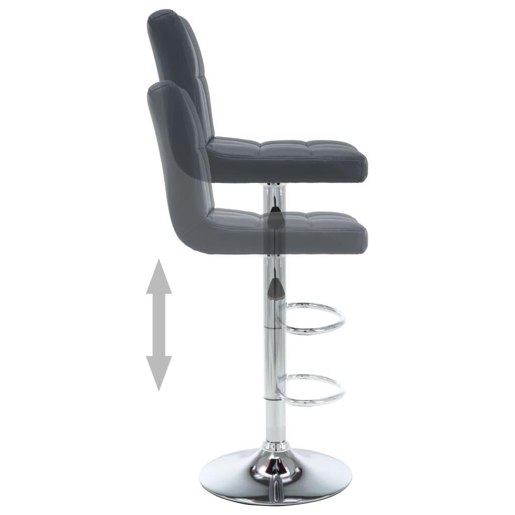 VidaXL Tabouret de bar cuir artificiel  