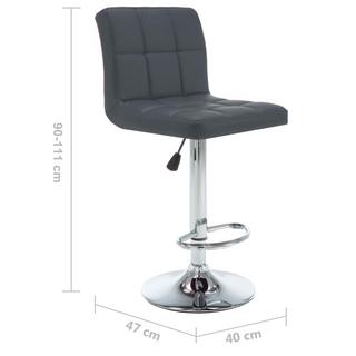 VidaXL Tabouret de bar cuir artificiel  