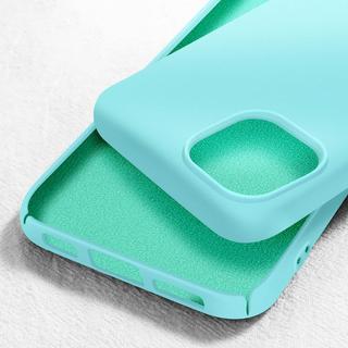 Avizar  Coque iPhone 15 Plus, Mat Doux Turquoise 