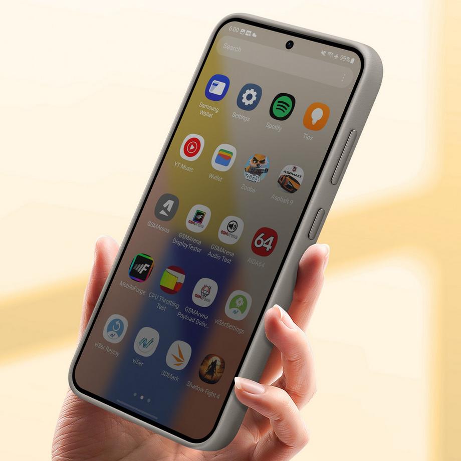 SAMSUNG  Coque Cuir Galaxy S24 Original Taupe 