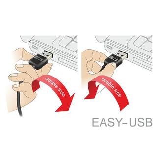 DeLock  0.5m, USB2.0-A/USB2.0 Mini-B câble USB 0,5 m USB A USB B Noir 