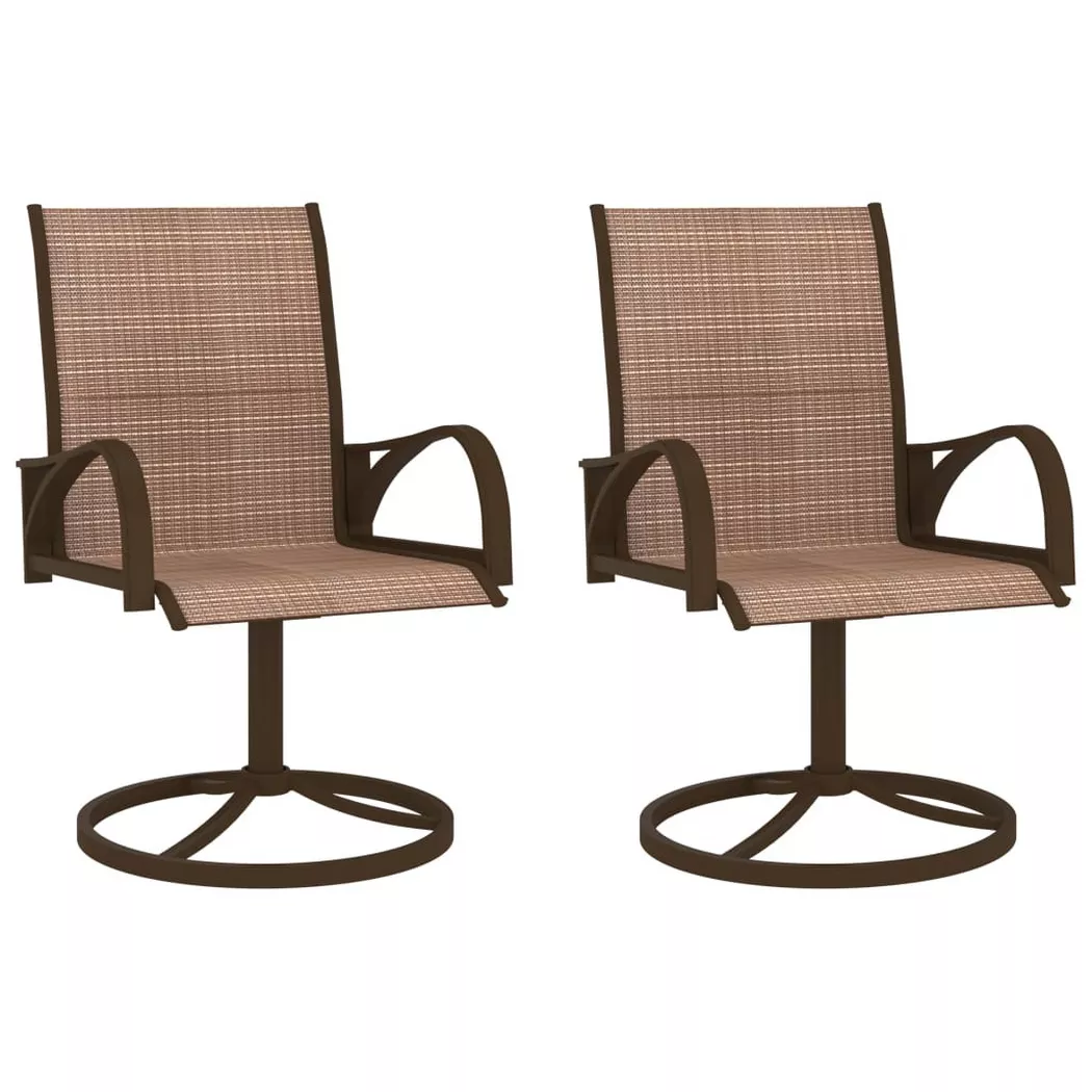 VidaXL - Chaise de jardin acier, One Size, Marron