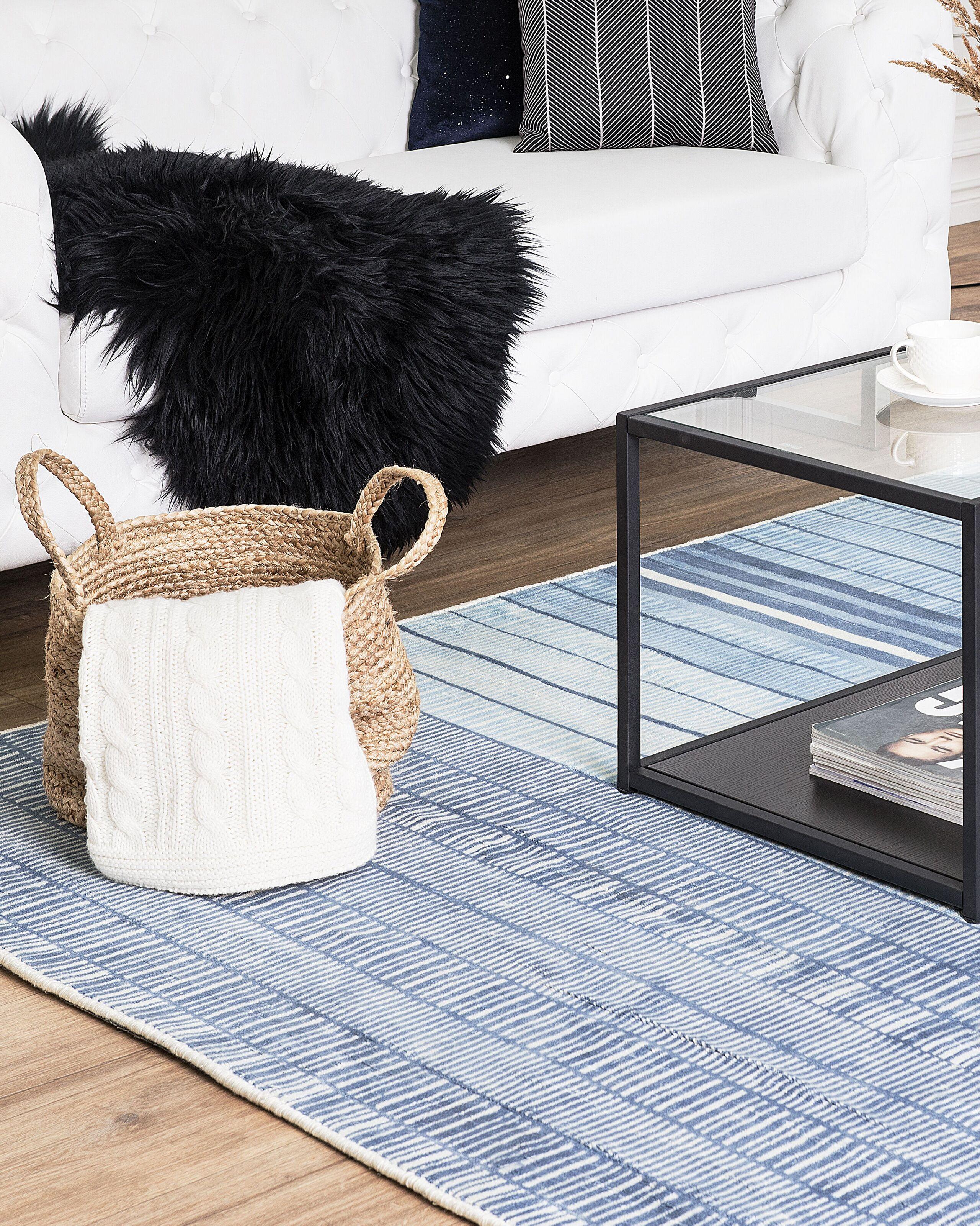 Beliani Tapis en Soie artificielle Scandinave YARDERE  