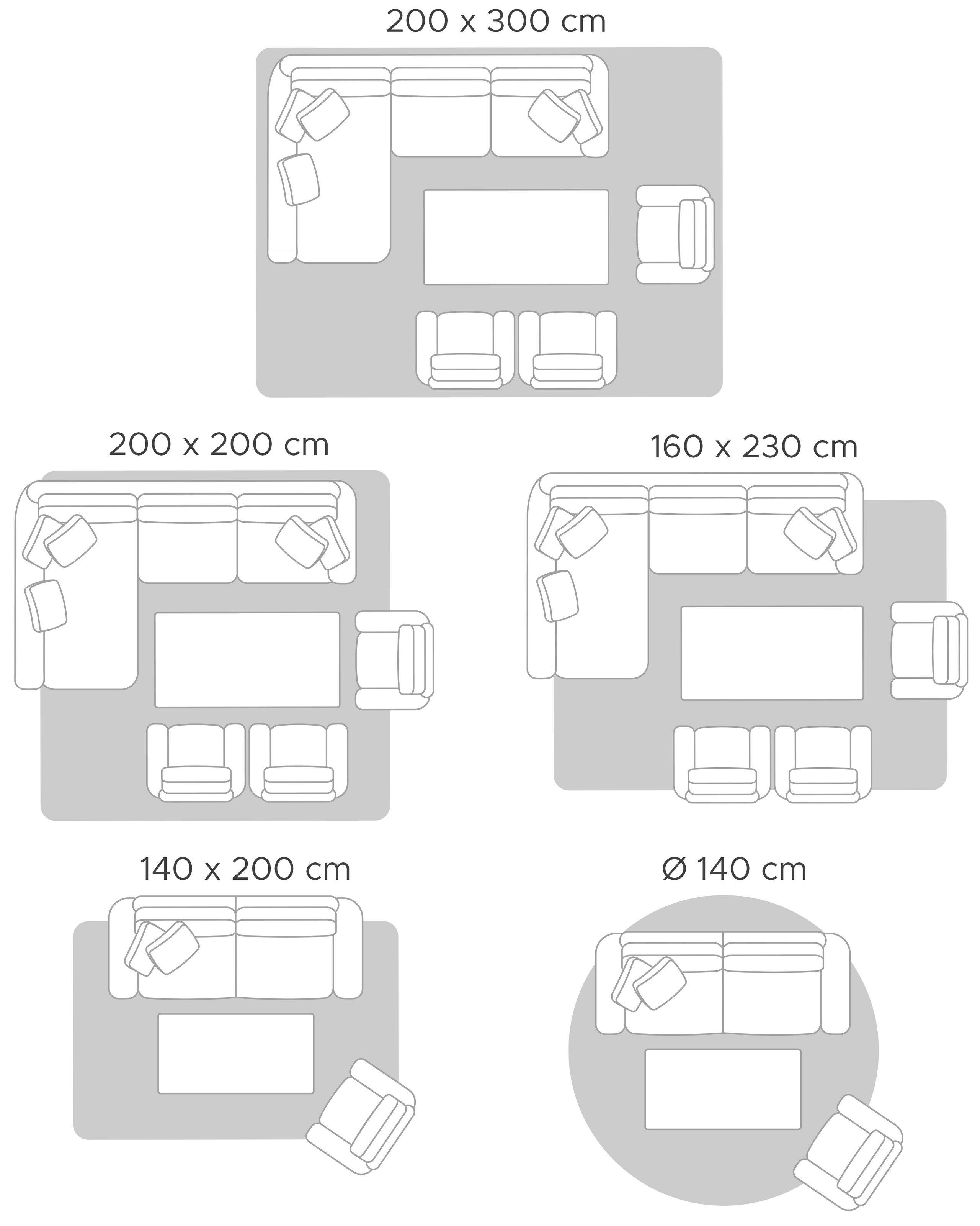 Beliani Tappeto en Viscosa Scandinavo YARDERE  