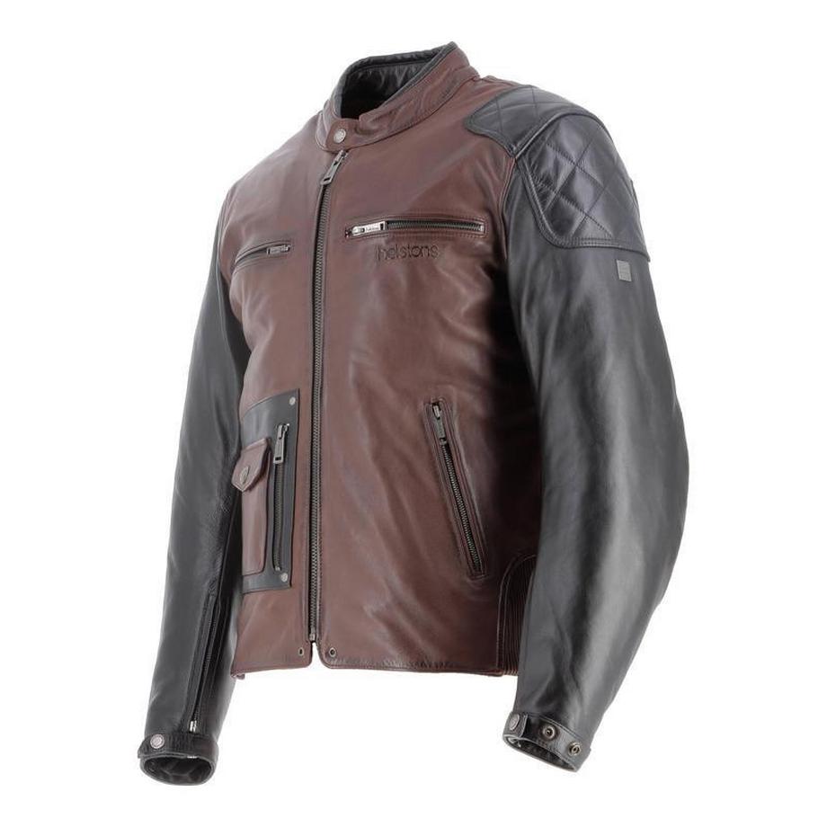 Helstons Johnson Giacca Moto in Pelle  