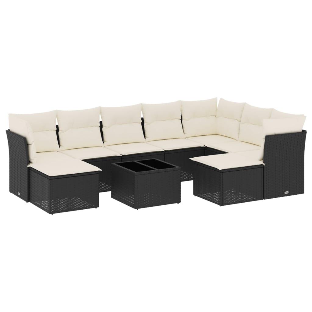 VidaXL set divano da giardino Polirattan  