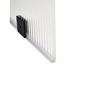 Beliani Parois de douche en Verre de sécurité Minimaliste MAHUIDA  