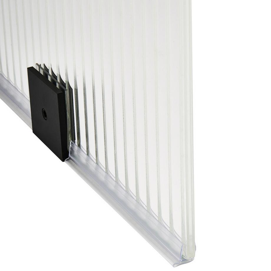 Beliani Parois de douche en Verre de sécurité  MAHUIDA  