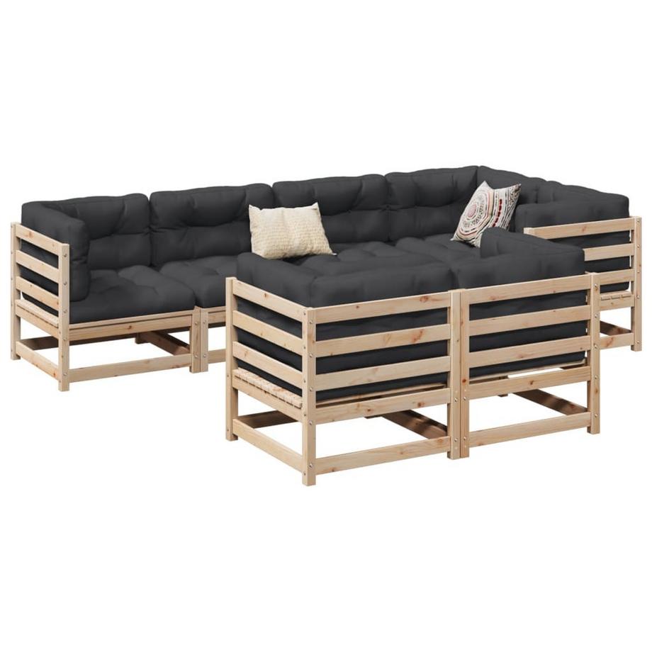 VidaXL set divano da giardino Legno di pino  
