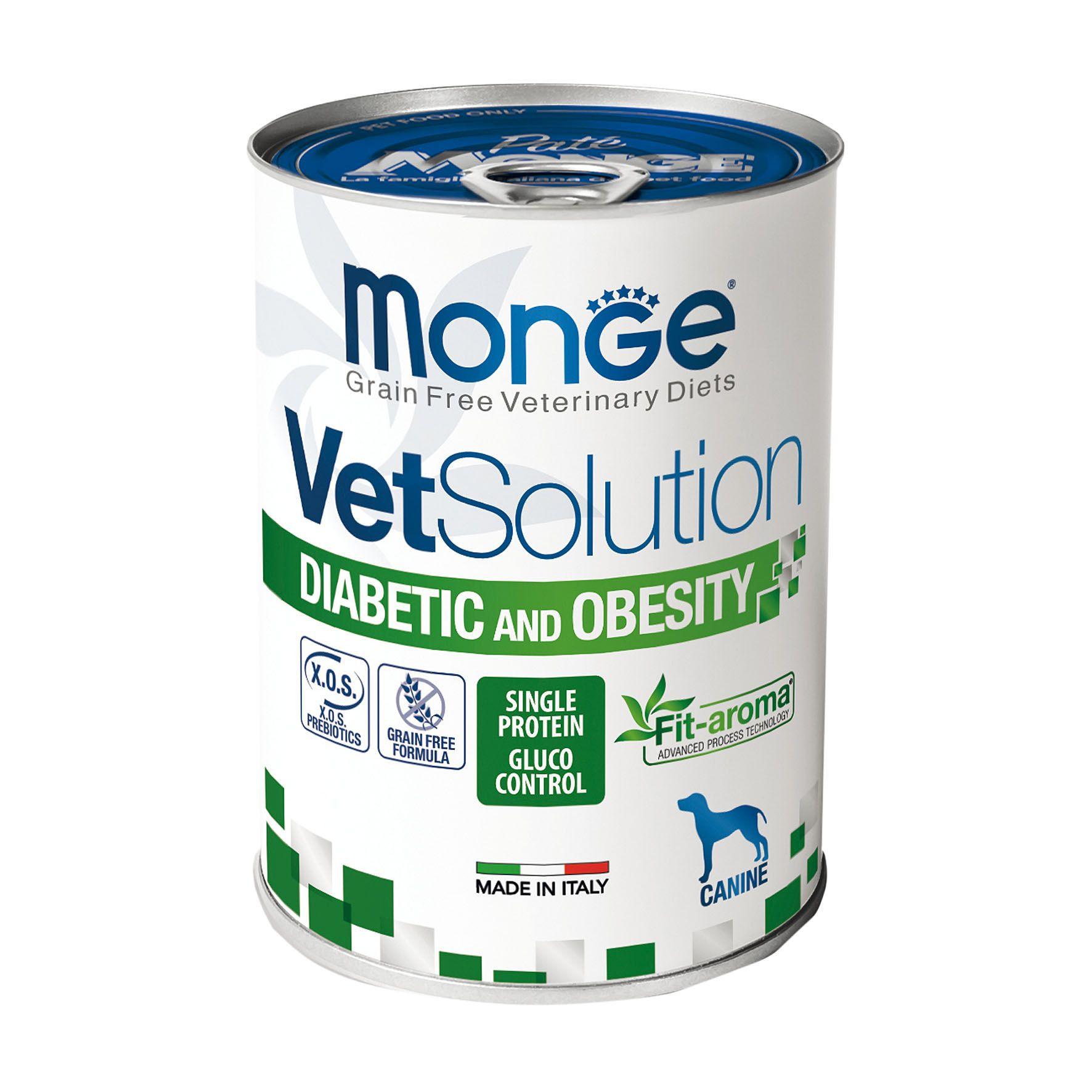 Monge  Dog VET Diabetic und Obesity Monoprotein Thunfisch - Multipack 