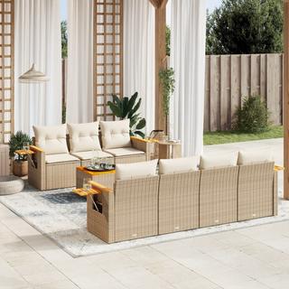 VidaXL set divano da giardino Polirattan  