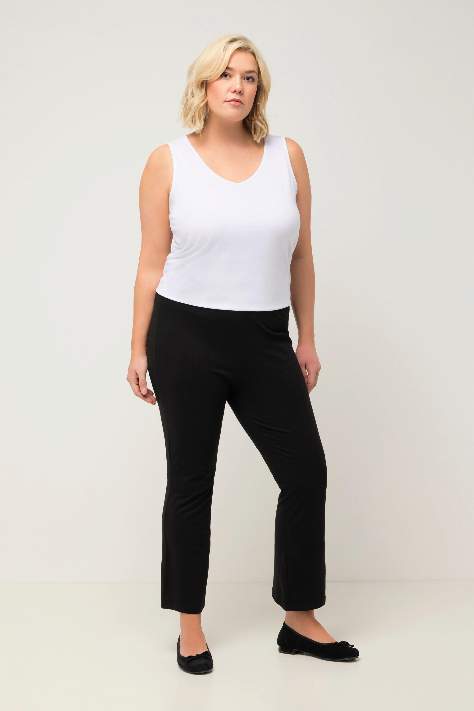 Ulla Popken  Pantalon de yoga longueur 7/8, jusqu'à la taille 66/68 