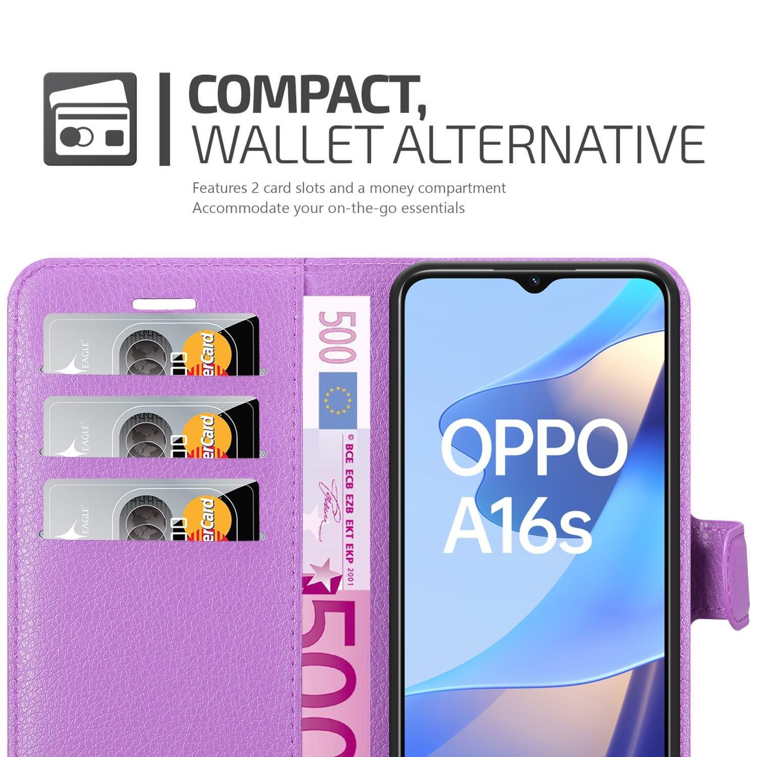 Cadorabo  Housse compatible avec Oppo A16s / A54s - Coque de protection avec fermeture magnétique, fonction de support et compartiment pour carte 