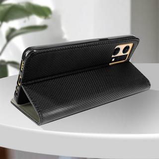 Avizar  Oppo Reno 7 Book Cover Schwarz 