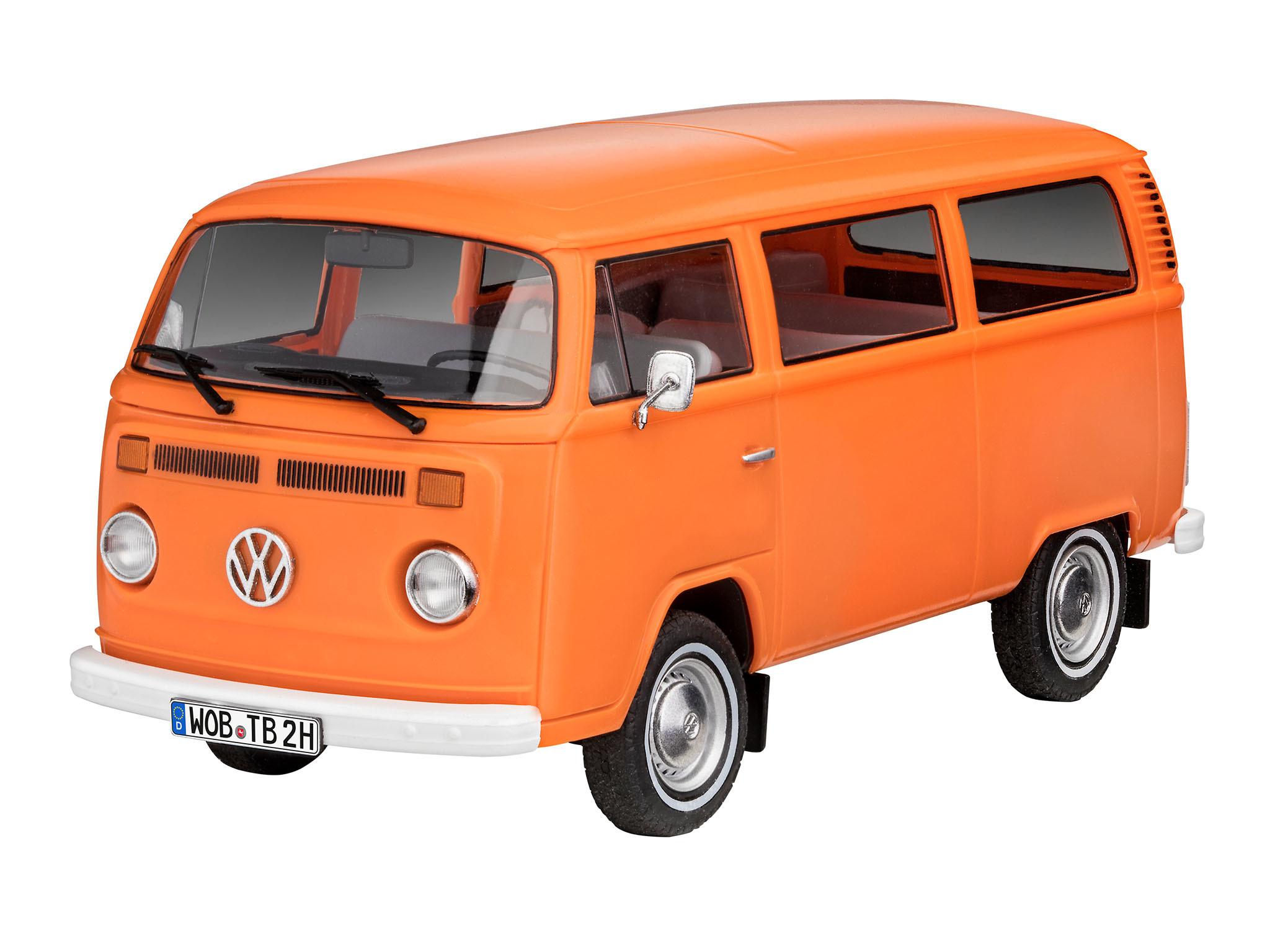 Image of Vw T2 Bus Busmodell Montagesatz 1:24 Unisex Orange