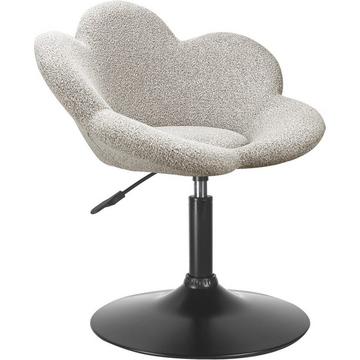 Fauteuil Fleur noir-beige